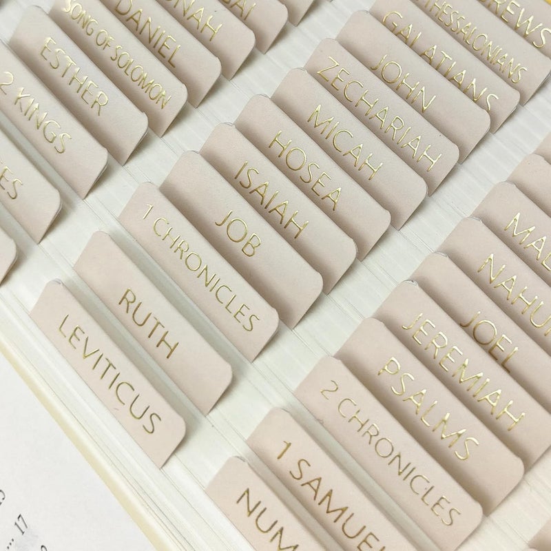 Nayuoly Laminated Bible Tabs for Women and Men,Bible Study Tabs,Bible Study Journaling Supplies,Bible Book Index Tabs - Image 2